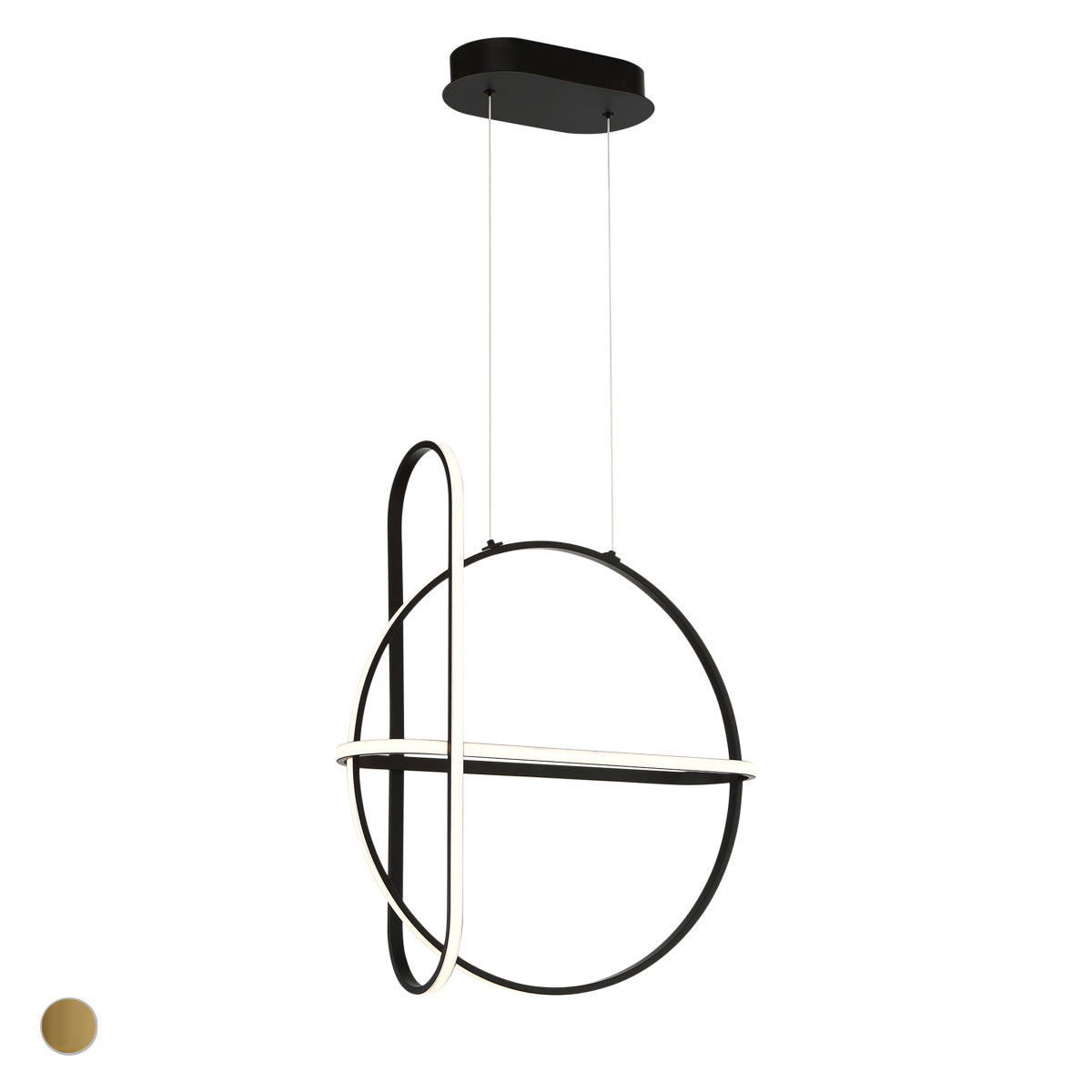 EUROFASE 37035 3-Light 24in Integrated Led Pendant Chandelier Secondary image