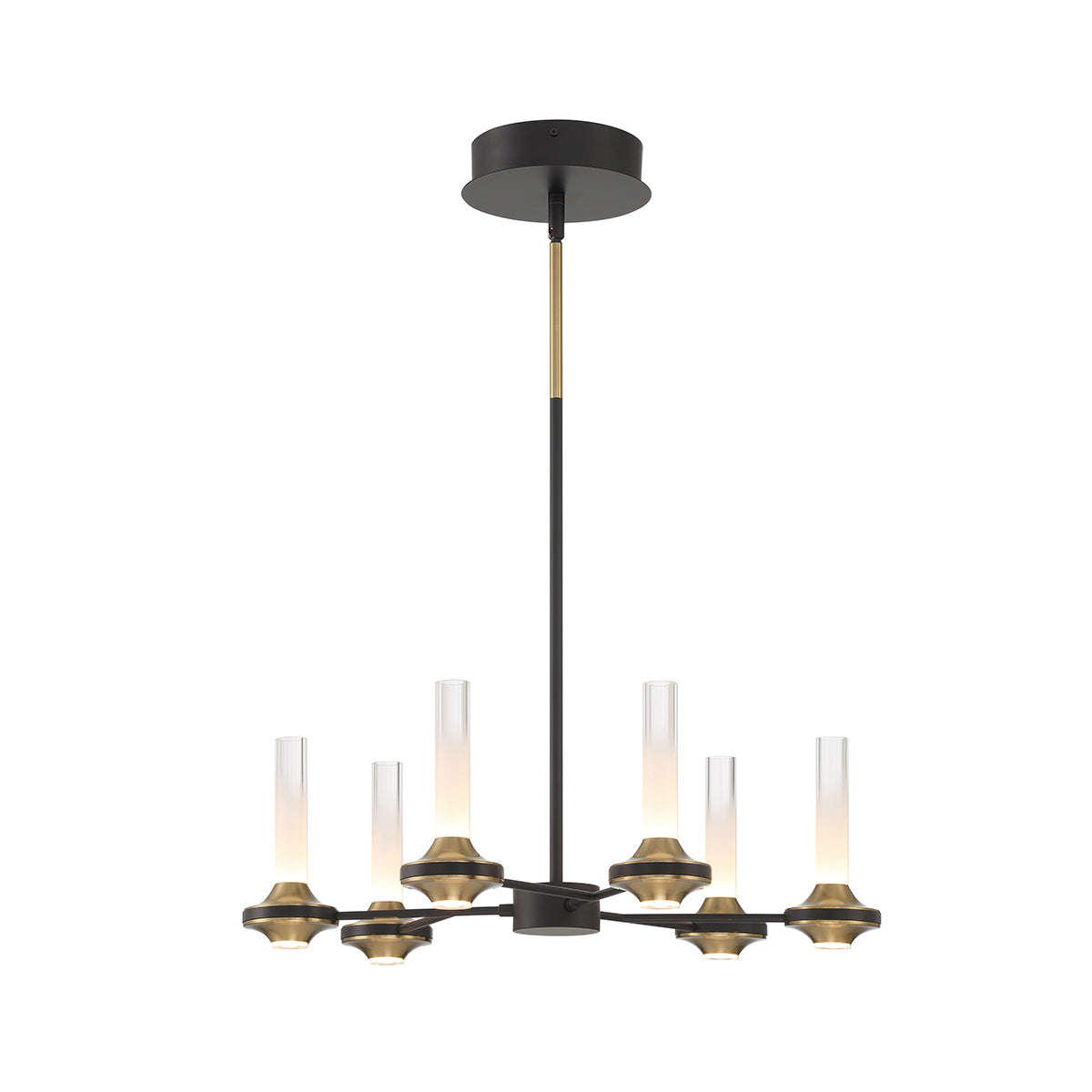 EUROFASE 45712 6-Light 24in Integrated Led Pendant Chandelier Secondary image