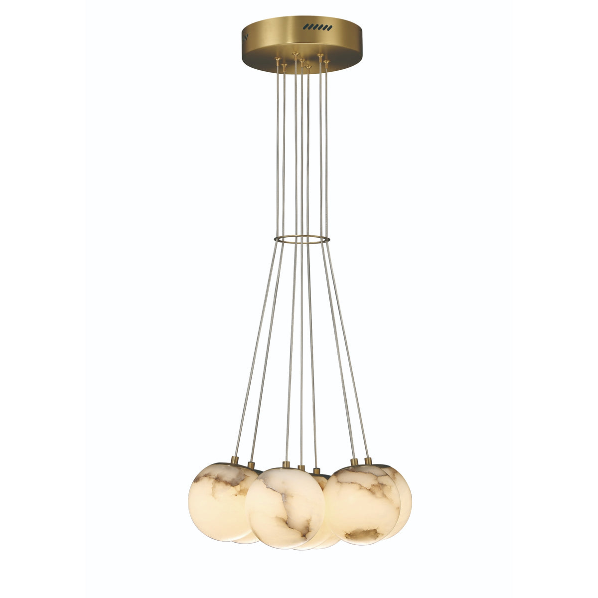 EUROFASE 46805 7-Light 18in Integrated Led Multi Drop Chandelier