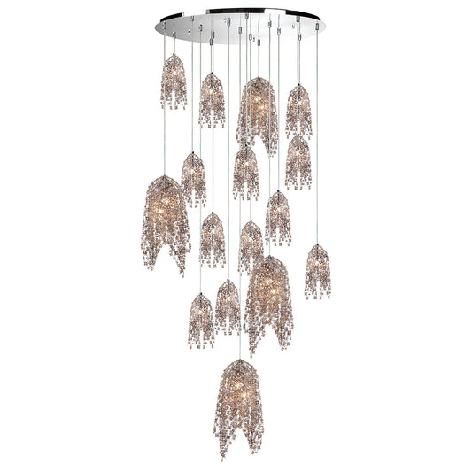 EUROFASE 31619 20-Light 38in Multi Drop Chandelier