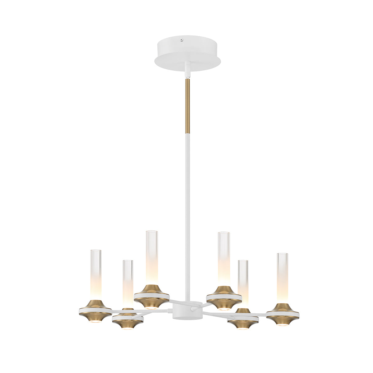 EUROFASE 45712 6-Light 24in Integrated Led Pendant Chandelier Main image