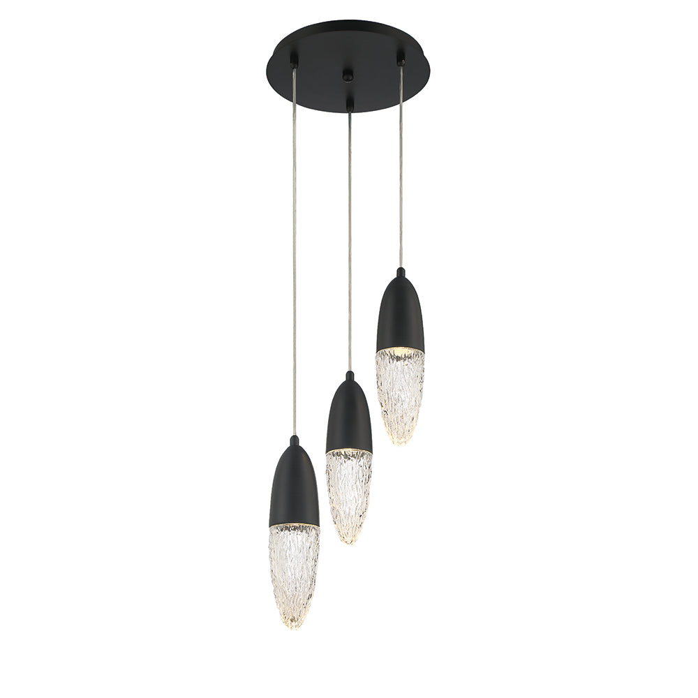 EUROFASE 43858 3-Light 12in Multi Drop Chandelier Secondary image