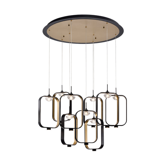 EUROFASE 37079 9-Light 33in Integrated Led Multi Drop Chandelier
