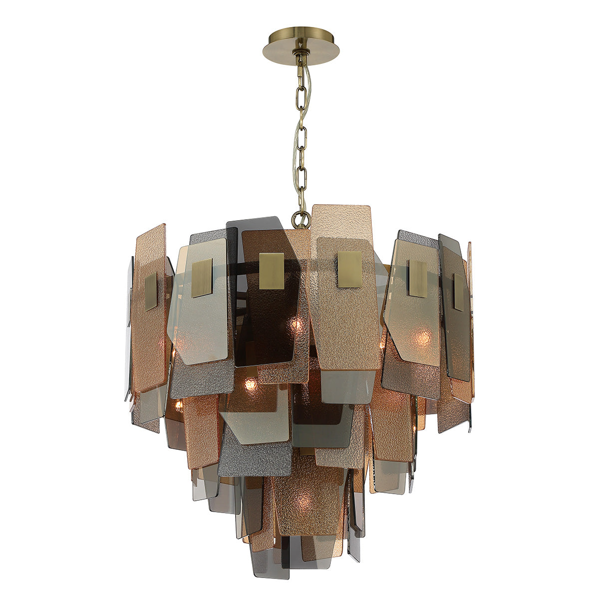 EUROFASE 43875 3-Tiers 10-Light 26in Pendant Chandelier Main image