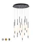 EUROFASE 37235 12-Light 22in Integrated Led Multi Drop Chandelier