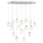 EUROFASE 37194 16-Light 44Iin Integrated Led Multi Drop Chandelier