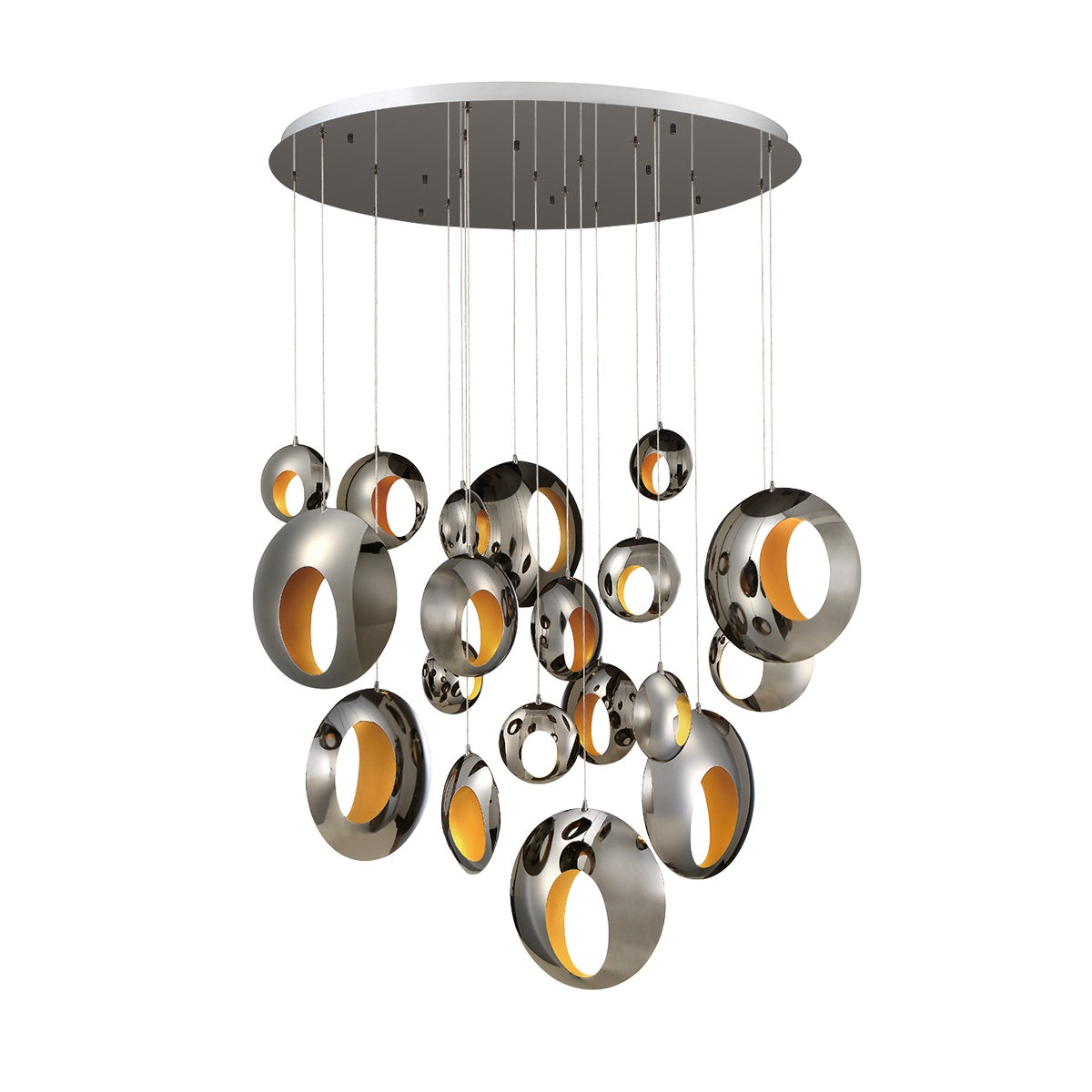 EUROFASE 35911 19-Light 51in Integrated Led Multi Drop Chandelier Main image