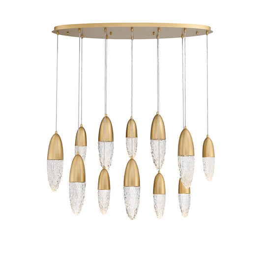 EUROFASE 43861 12-Light 44in Linear Chandelier