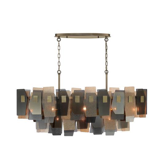 EUROFASE 43874 11-Light 48in Linear Chandelier