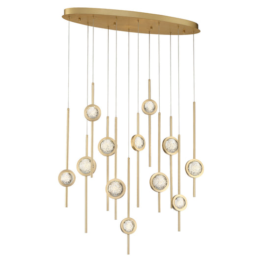 EUROFASE 39466 12-Light 38in Integrated Led Multi Drop Chandelier