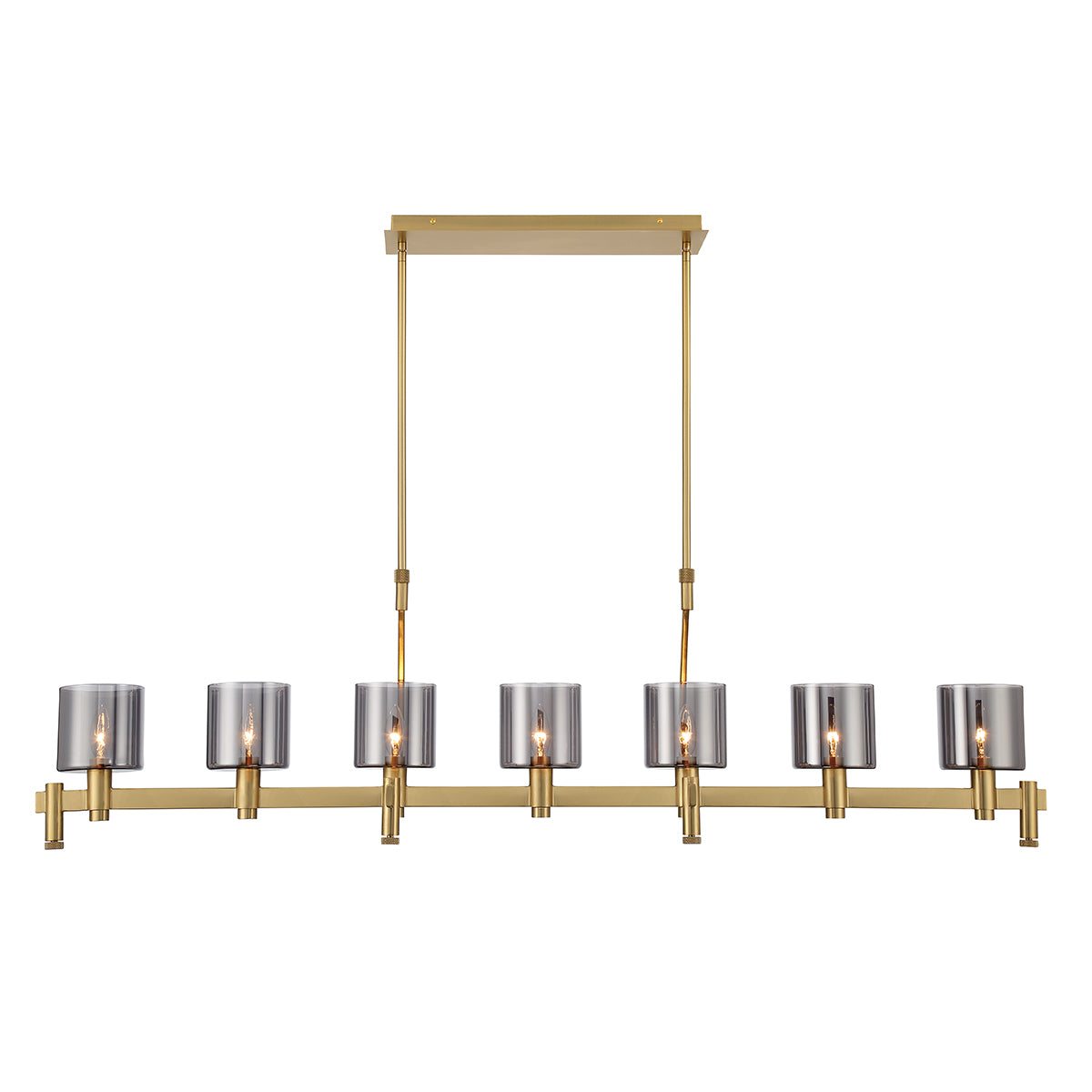 EUROFASE 45653 7-Light 57in Linear Chandelier Main image
