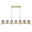 EUROFASE 45653 7-Light 57in Linear Chandelier
