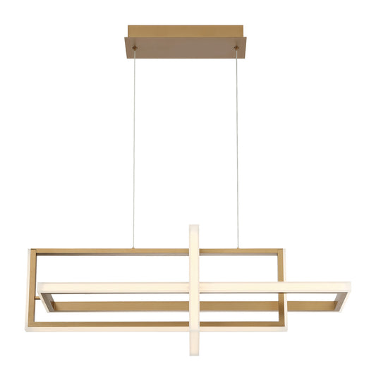 EUROFASE 39323 3-Light 38in Integrated Led Linear Chandelier