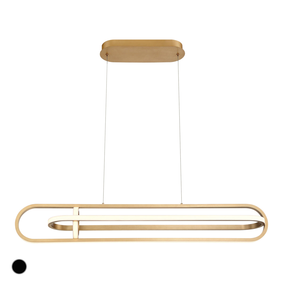 EUROFASE 37039 42in Integrated Led Linear Chandelier