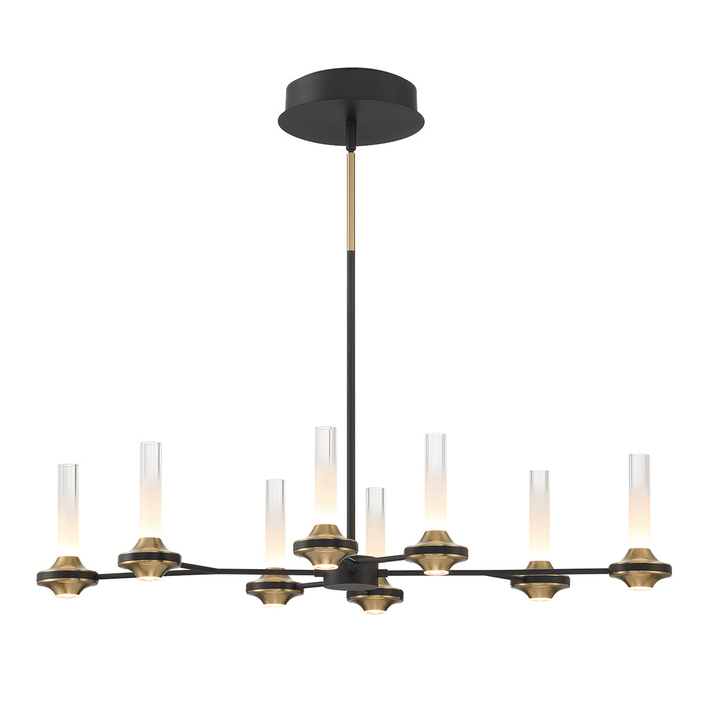 EUROFASE 45714 8-Light 36in Integrated Led Linear Chandelier