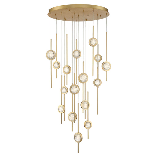 EUROFASE 39465 16-Light 32in Integrated Led Grand Chandelier