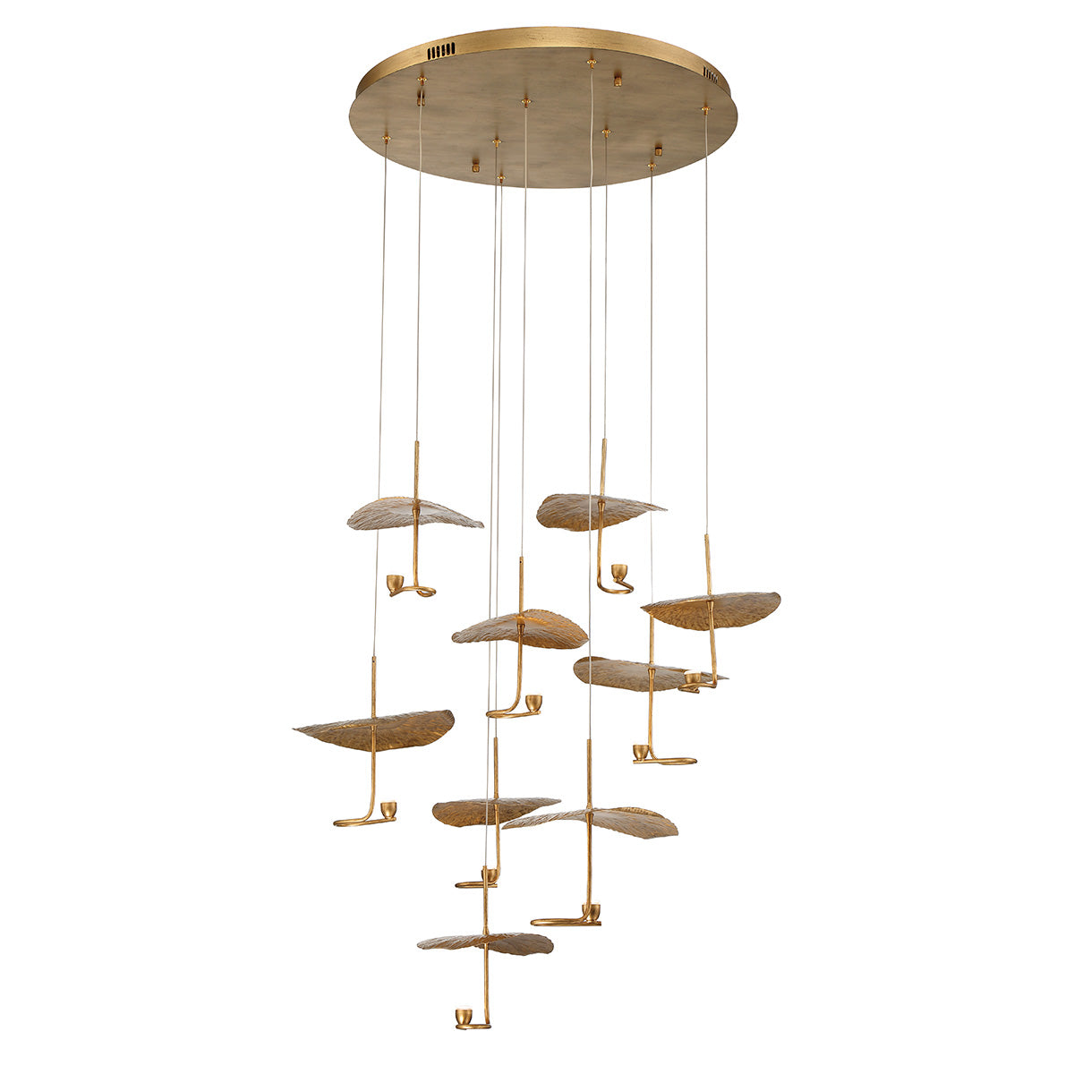 EUROFASE 41910 9-Light 36in Integrated Led Multi Drop Chandelier