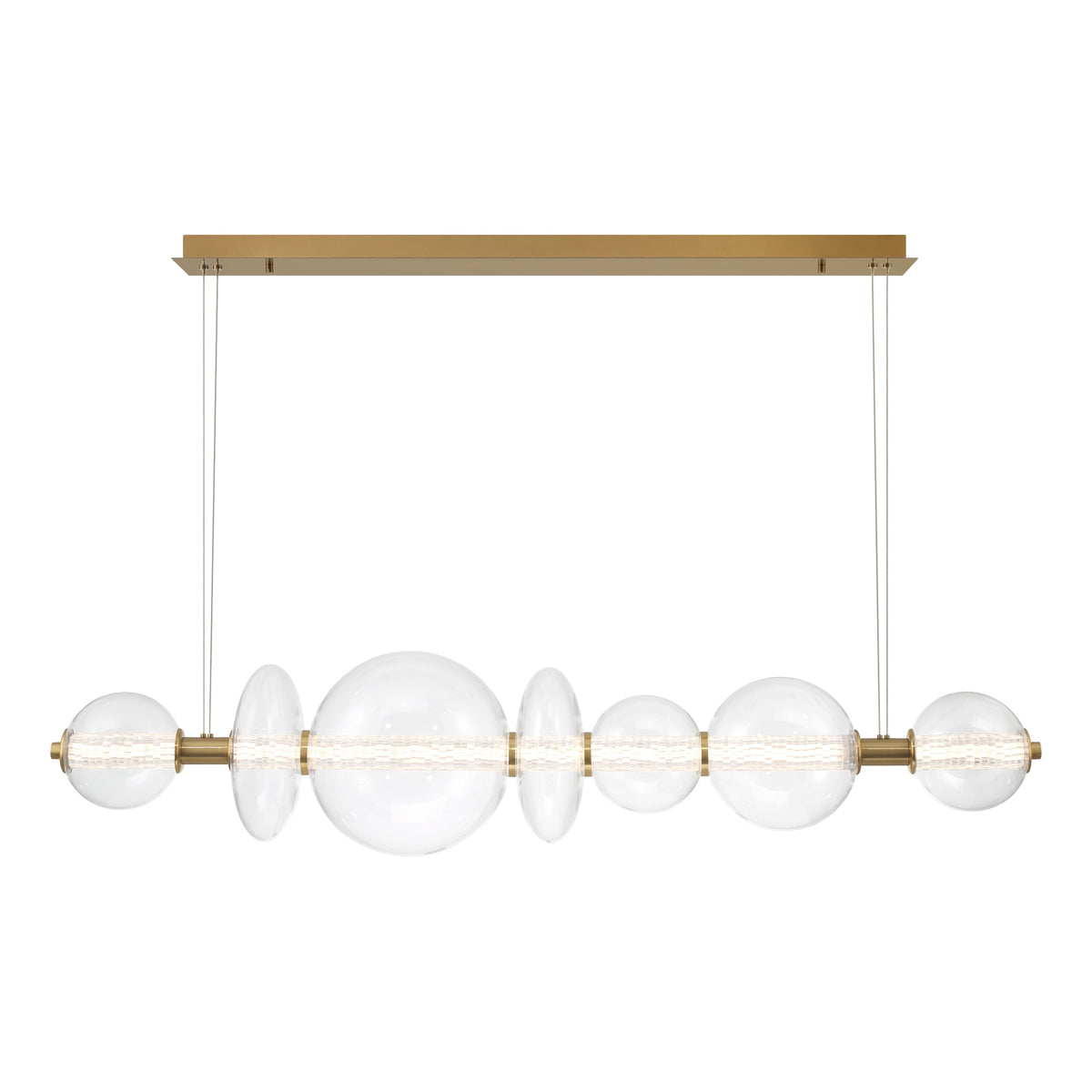 EUROFASE 46772 7-Light 56inch Integrated Led Linear Chandelier