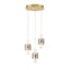 EUROFASE 45593 3-Light 15in Integrated Led Multi Drop Chandelier