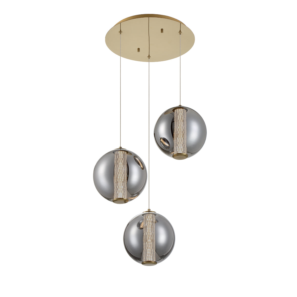 EUROFASE 45736 3-Light 21in Integrated Led Multi Drop Chandelier Secondary image