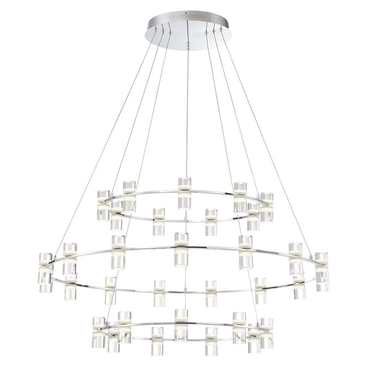 EUROFASE 33726 3-Tiers 33-Light 41in Integrated Led Grand Chandel