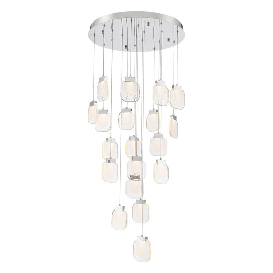 EUROFASE 37192 19-Light 29in Integrated Led Multi Drop Chandelier