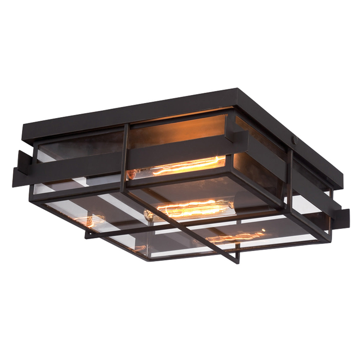 EUROFASE 28055 2-Light 14in Outdoor Flush Mount Main image