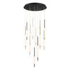 EUROFASE 37235 12-Light 22in Integrated Led Multi Drop Chandelier
