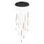 EUROFASE 37235 12-Light 22in Integrated Led Multi Drop Chandelier