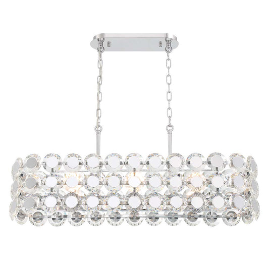 EUROFASE 44287 8-Light 40in Linear Chandelier