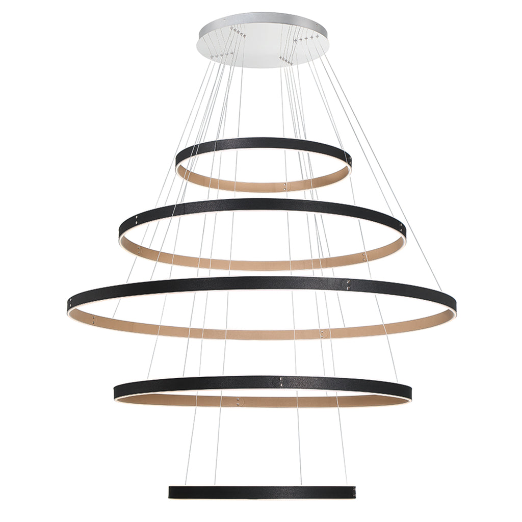 EUROFASE 43901 5-Tiers 5-Light 60in Integrated Led Grand Chandeli