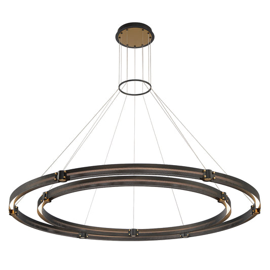 EUROFASE 37384 2-Tiers 2-Light 62in Integrated Led Grand Chandeli