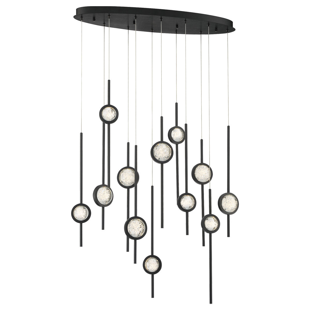 EUROFASE 39466 12-Light 38in Integrated Led Multi Drop Chandelier Secondary image