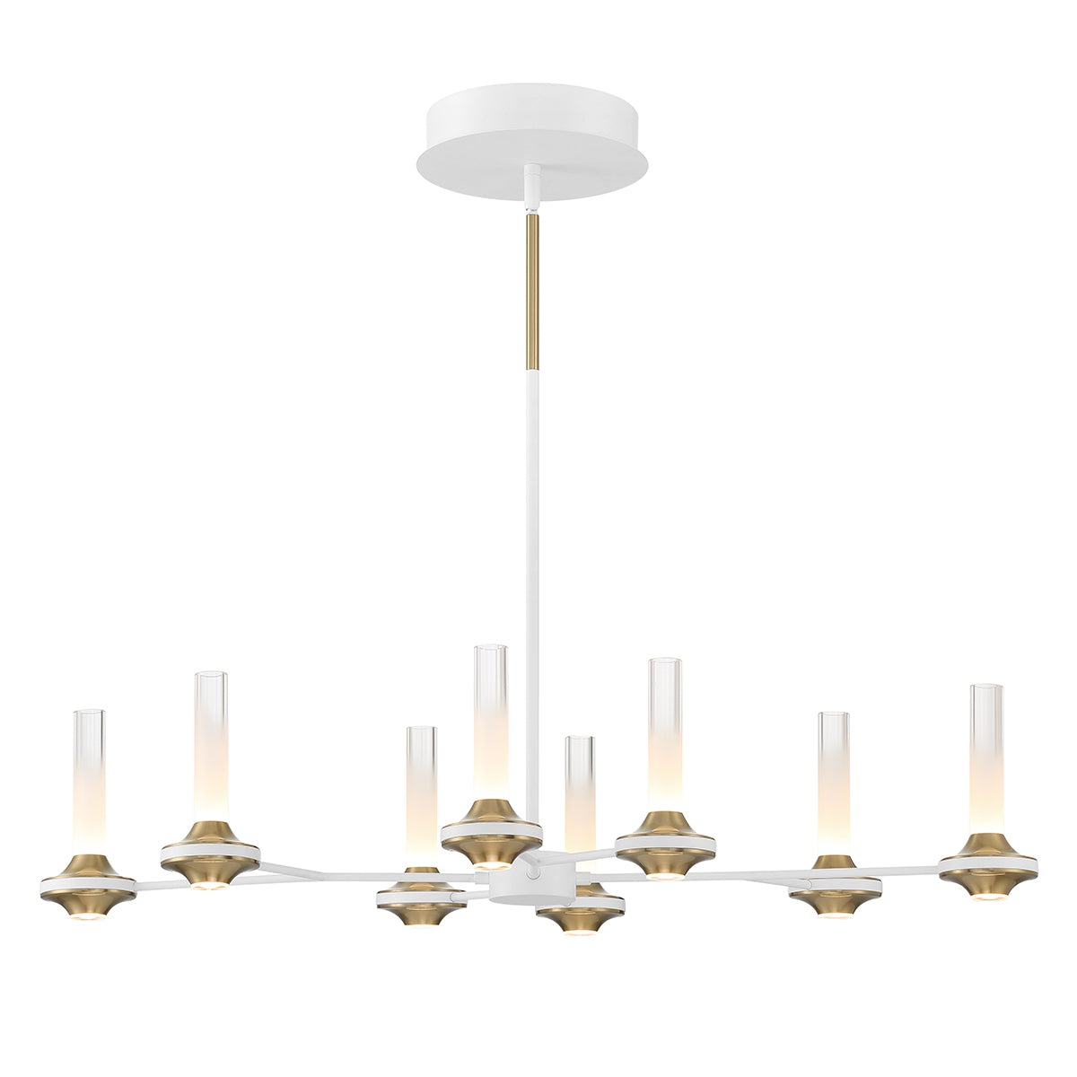 EUROFASE 45714 8-Light 36in Integrated Led Linear Chandelier Main image