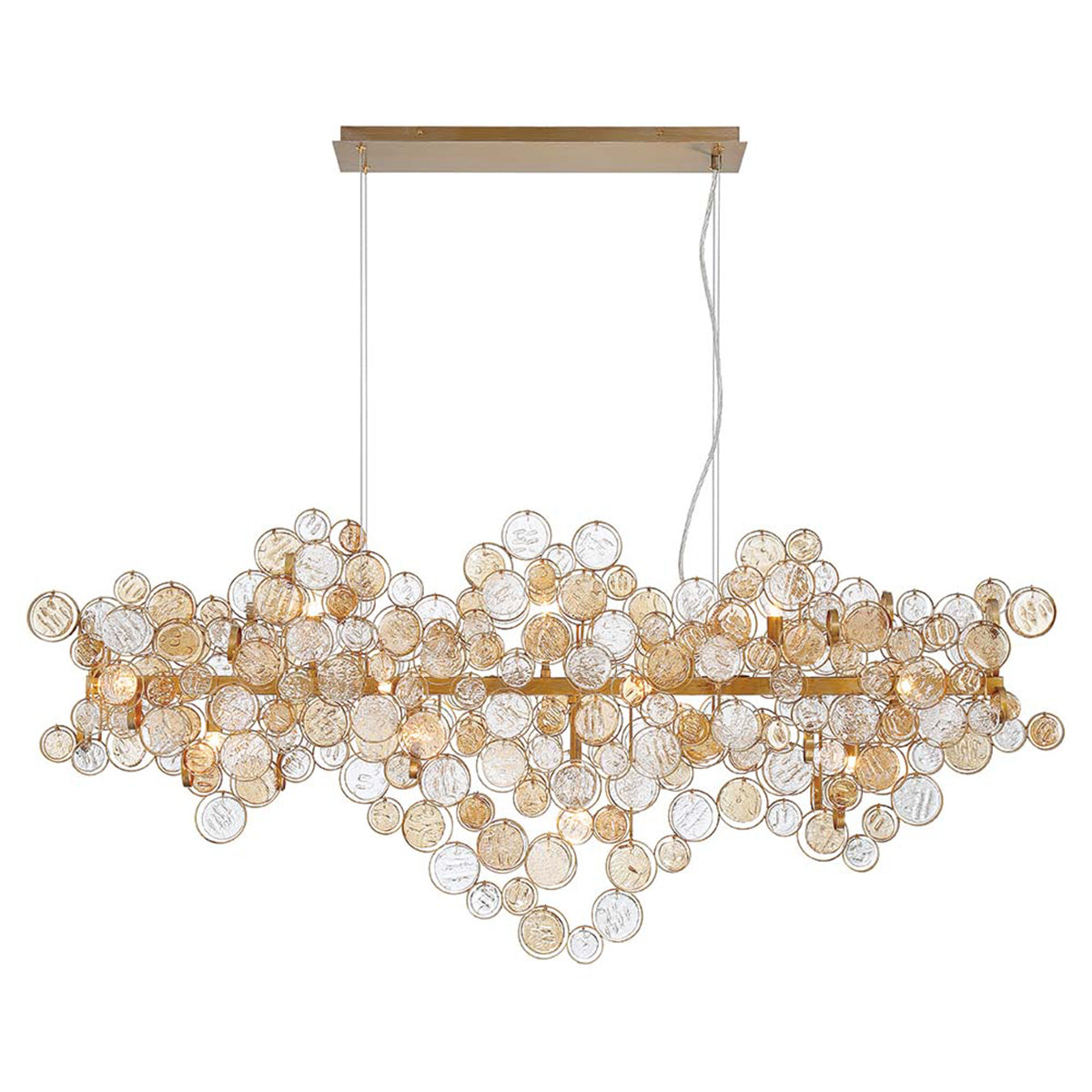 EUROFASE 34032 15-Light 56in Linear Chandelier Secondary image