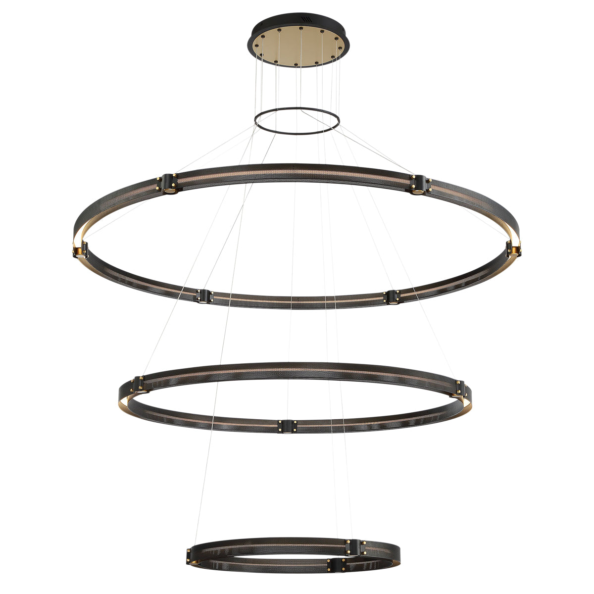 EUROFASE 37056 3-Tiers 3-Light 62in Integrated Led Grand Chandeli