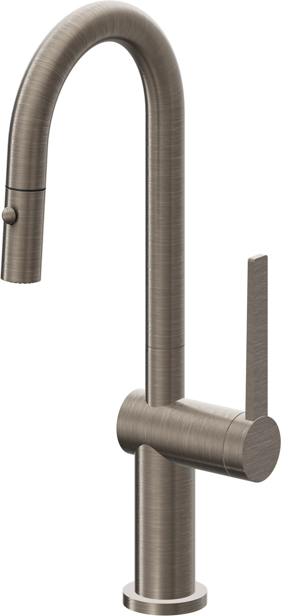 California Faucets La Spezia K55-101-TG Contemporary Pull-Down Prep/Bar Faucet with Button Sprayer