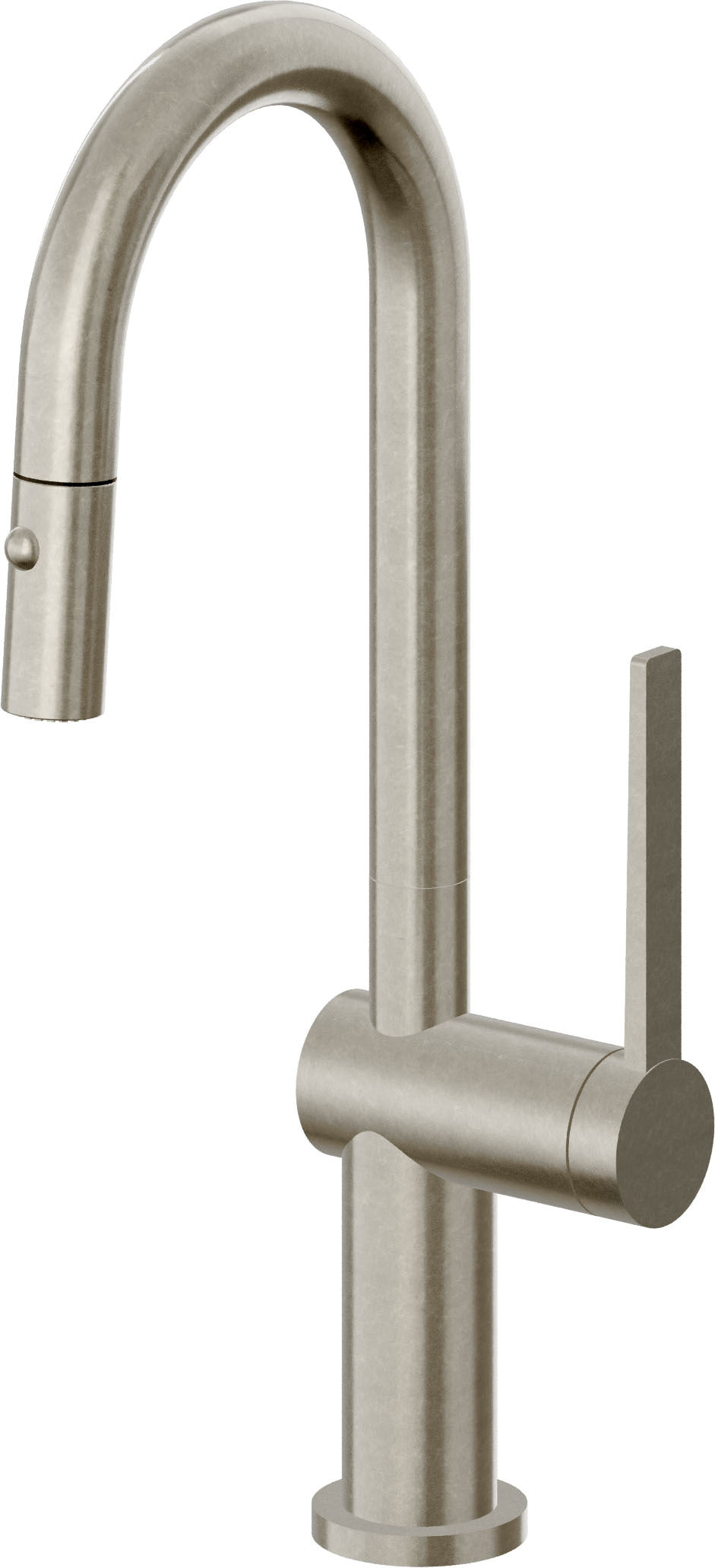 California Faucets La Spezia K55-101-TG Contemporary Pull-Down Prep/Bar Faucet with Button Sprayer
