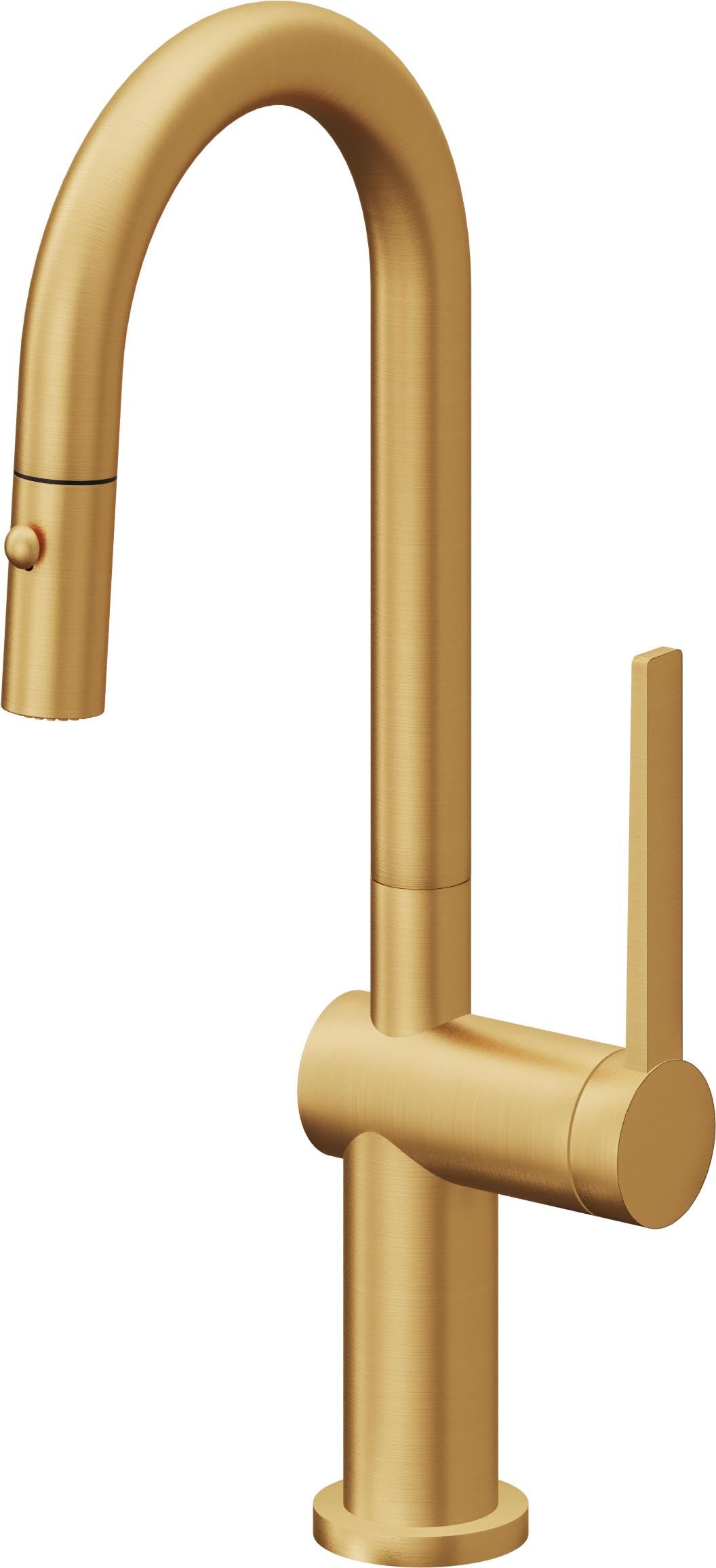 California Faucets La Spezia K55-101-TG Contemporary Pull-Down Prep/Bar Faucet with Button Sprayer