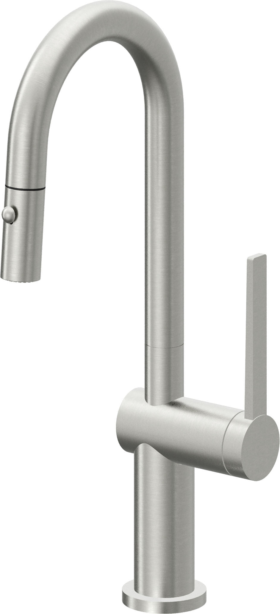 California Faucets La Spezia K55-101-TG Contemporary Pull-Down Prep/Bar Faucet with Button Sprayer