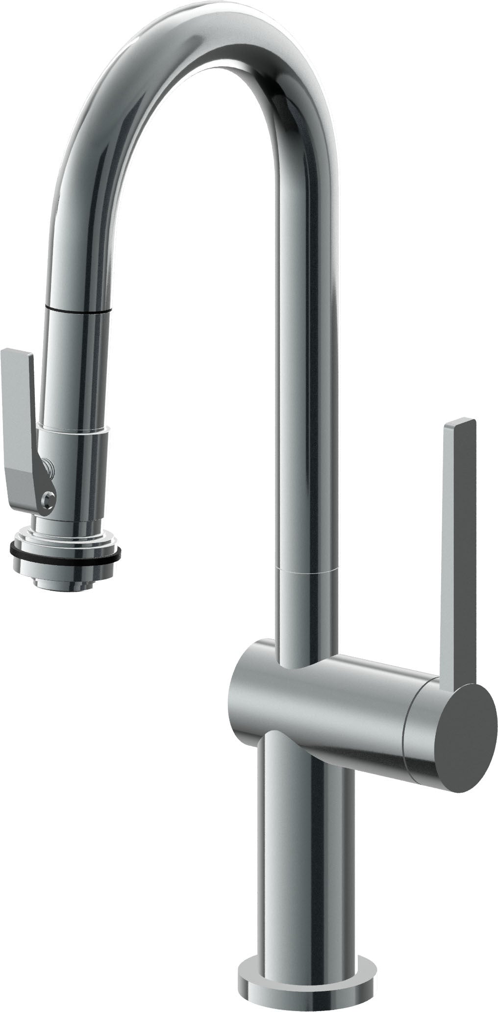 California Faucets La Spezia K55-101SQ-TG Contemporary Pull-Down Prep/Bar Faucet with Squeeze Sprayer