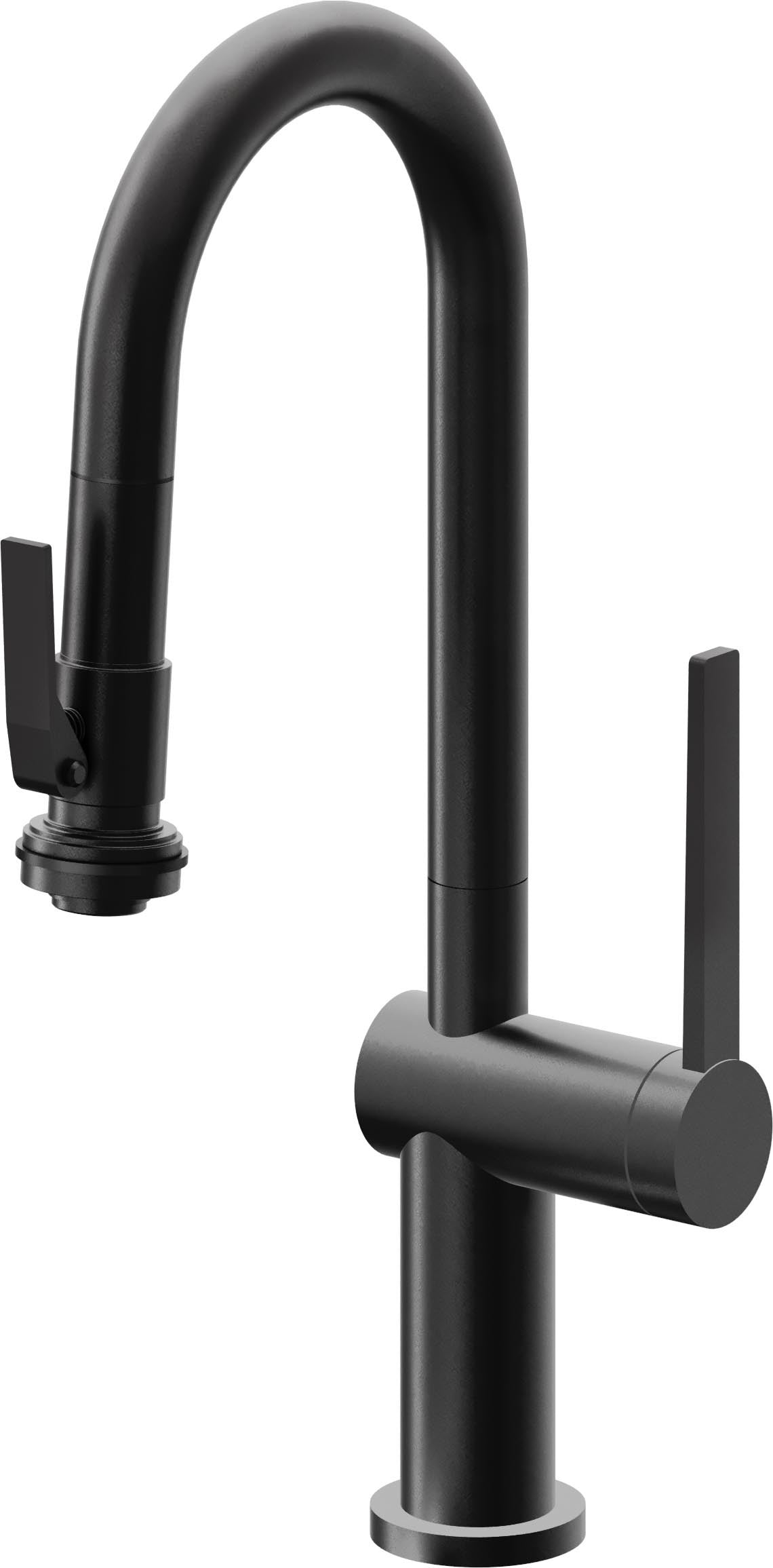 California Faucets La Spezia K55-101SQ-TG Contemporary Pull-Down Prep/Bar Faucet with Squeeze Sprayer