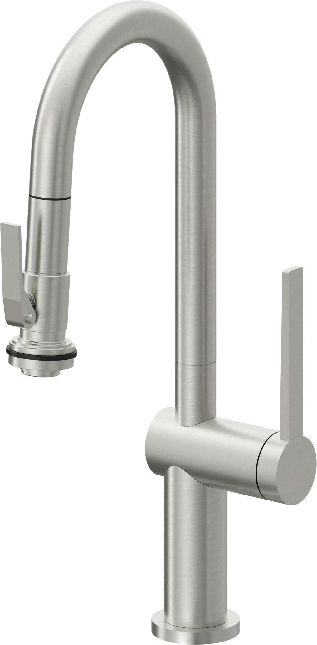 California Faucets La Spezia K55-101SQ-TG Contemporary Pull-Down Prep/Bar Faucet with Squeeze Sprayer