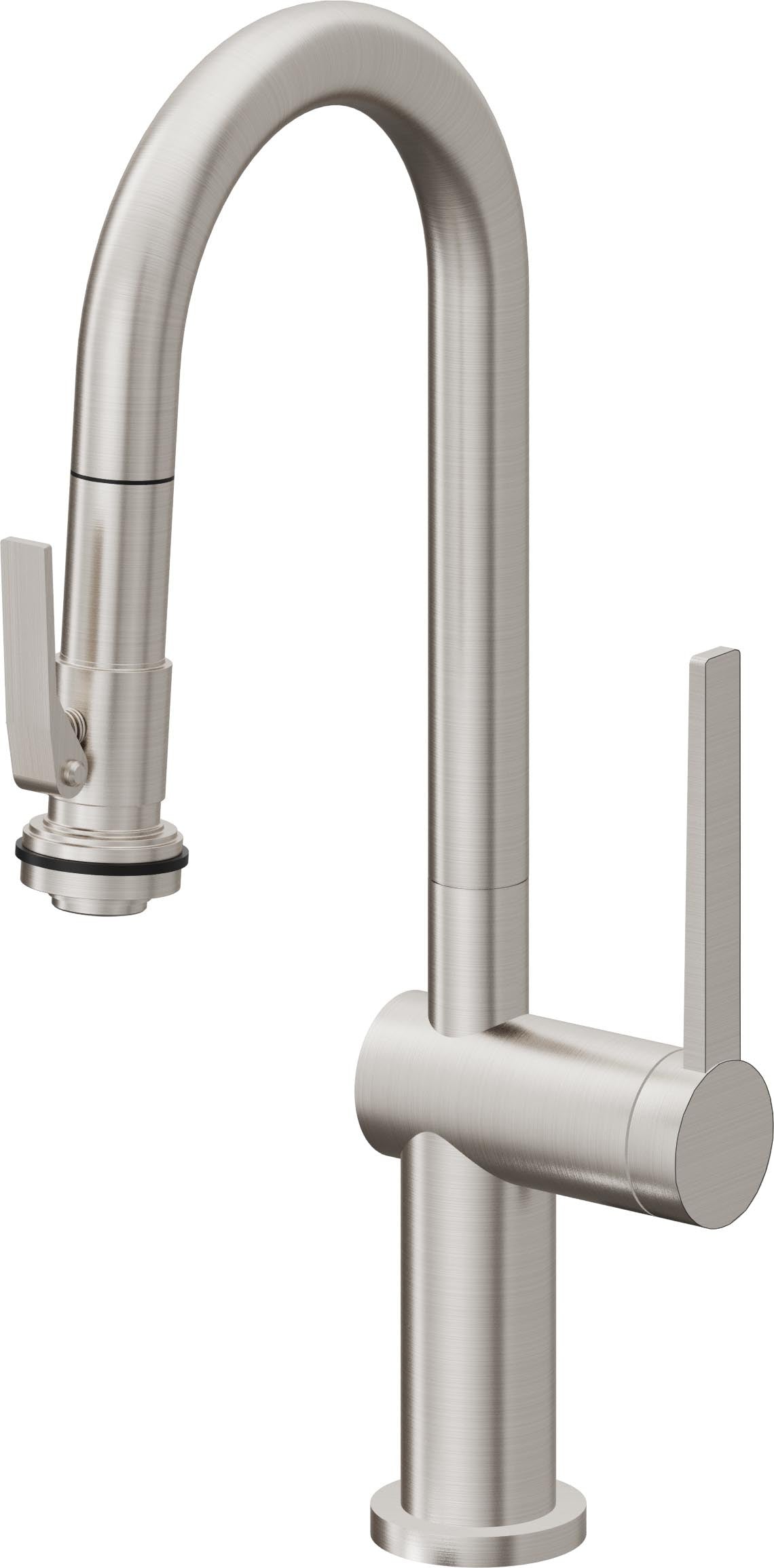 California Faucets La Spezia K55-101SQ-TG Contemporary Pull-Down Prep/Bar Faucet with Squeeze Sprayer