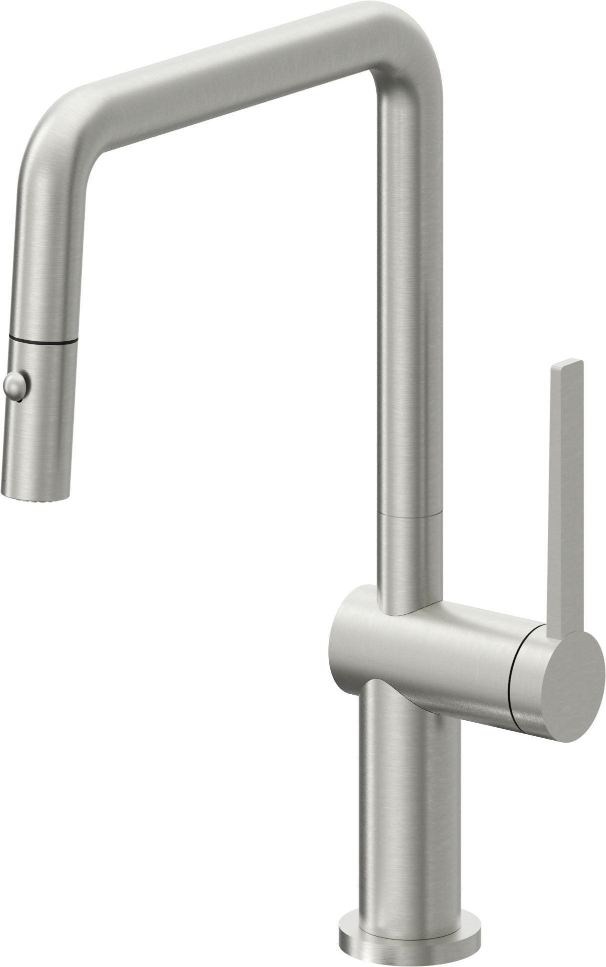 California Faucets La Spezia K55-103-TG Contemporary Pull-Down Kitchen Faucet with Button Sprayer - Quad Spout