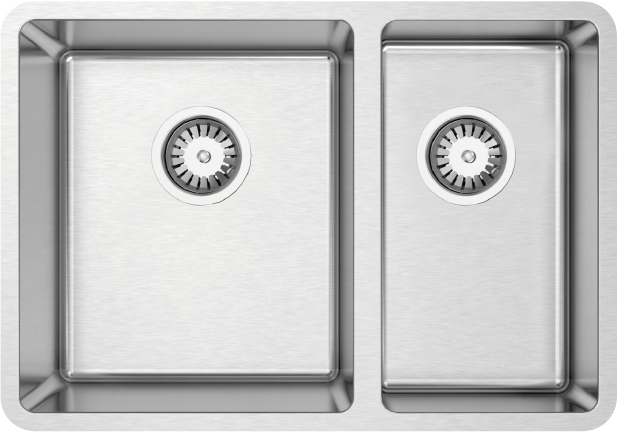 ZOMODO LUC190U-5 25" 60/40 Dbl Sink - Undermount, 18ga, R15, 5-Pack (20+ Units) Main image