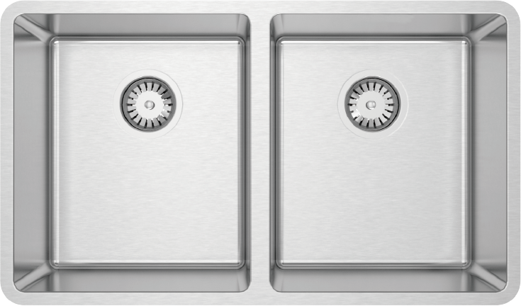 ZOMODO LUC200U-5 30" 50/50 Dbl Sink - Undermount, 18ga, R15,   5-Pack (20+ Units) Main image