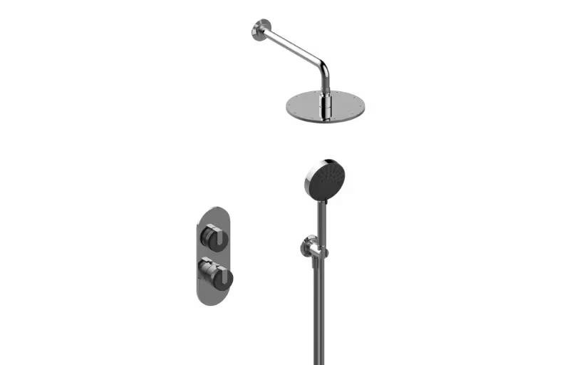 Graff MOD+M30-FR-TM-Series Thermostatic Shower System - Shower with Handshower (Trim)