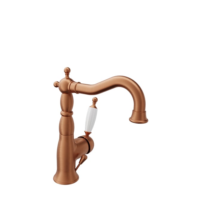 BARIL VICTOIRE B74 MON-2600-00L Antique style single-hole lavatory faucet, drain included