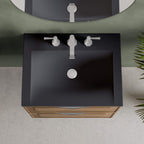 STONETOUCH 3NEV24 Neve 24'' Mineralsolid Vanity Top - 3 Holes